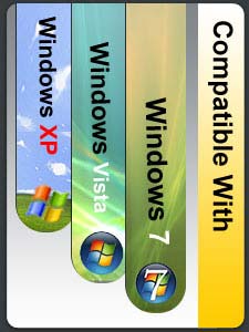 Compatible with Windows 7 Vista and Windows XP